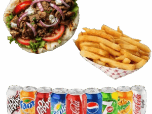 Gyro Fries And Drink