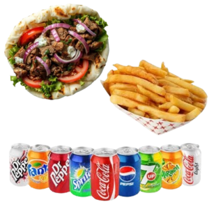 Gyro Fries And Drink
