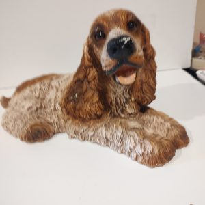 Laying Down Dog figurine