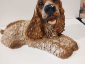 Laying Down Dog figurine