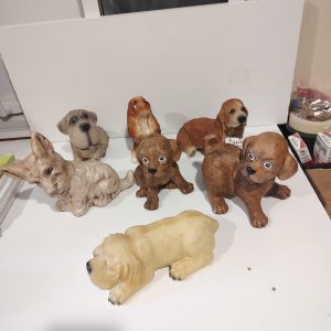 Variety Of Large Dog Figurines
