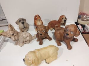Variety Of Large Dog Figurines