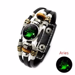 aries leather bracelet