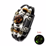 leo leather bracelate