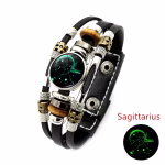 saggitarius leather bracelet