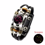 scorpio leather bracelet