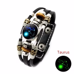 taurus leather bracelet