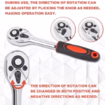 50 pcs Impact Socket Kit with Ratchet Handle 38 Inch Drive3