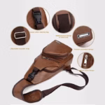 Faux Leather Sling Chest Bag10