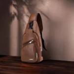 Faux Leather Sling Chest Bag2