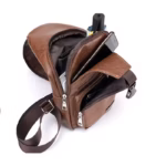 Faux Leather Sling Chest Bag5