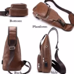 Faux Leather Sling Chest Bag9