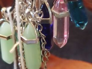 Hexagonal Shaped Crystal Natural Stone Pendant5