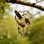 Large Eagle patterned Wind Chime Set with Bells 3