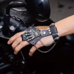 Stylish Punk Studded Skull Bracelet 6